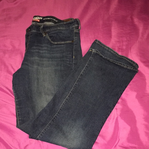 Denizen Levis Modern Bootcut mid rise dark blue jeans - Picture 1 of 4